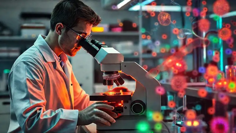 Edición genética CRISPR en un laboratorio avanzado
