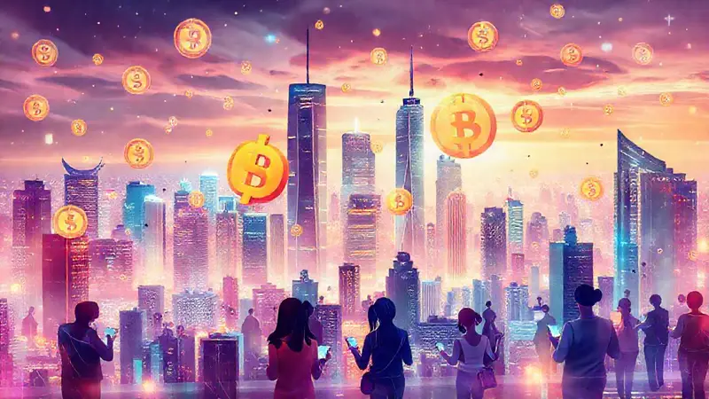 Futurista ciudad con tecnología y diversidad vibrante