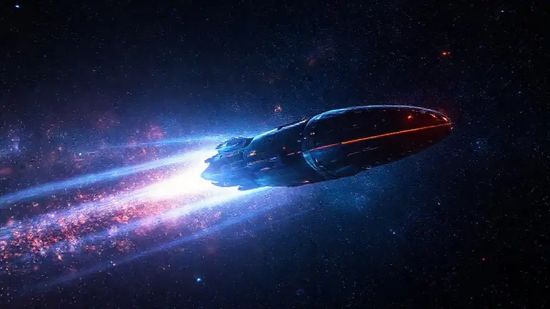 Nave Voyager explora el vasto espacio interestelar
