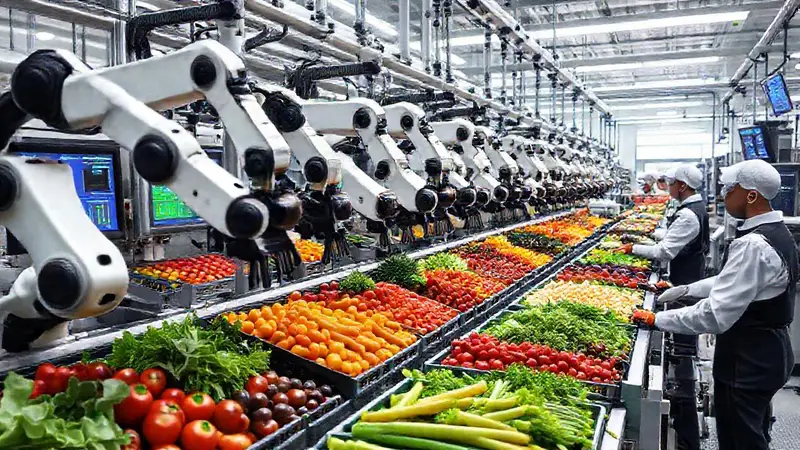 Instalación moderna y sostenible de procesamiento alimentario
