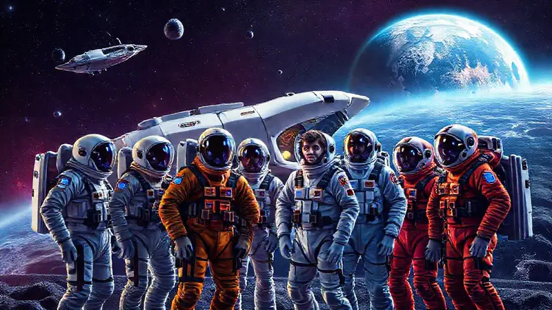 Astronautas y científicos exploran el espacio juntos