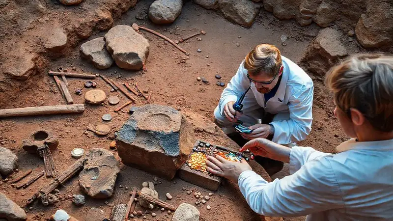 Herramientas antiguas y tecnología moderna en investigación