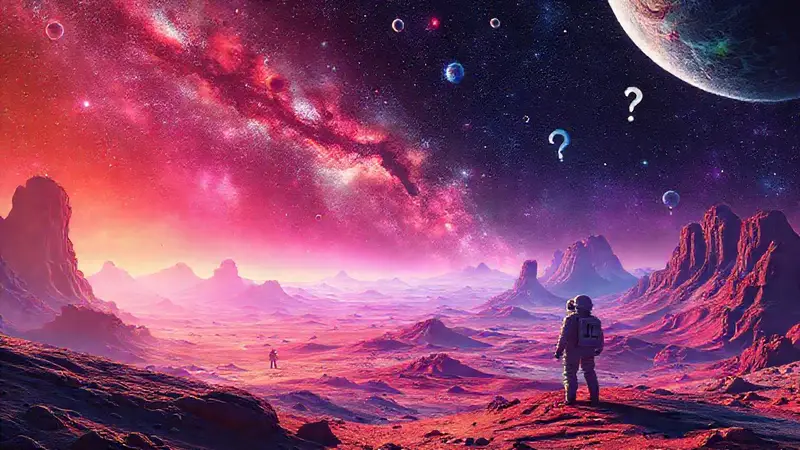 Planeta alienígena lleno de exploración y asombro