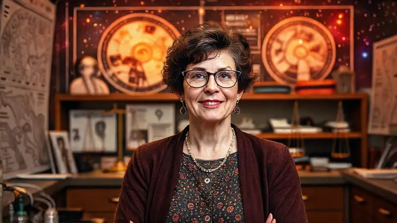 Jocelyn Bell Burnell inspira en un laboratorio