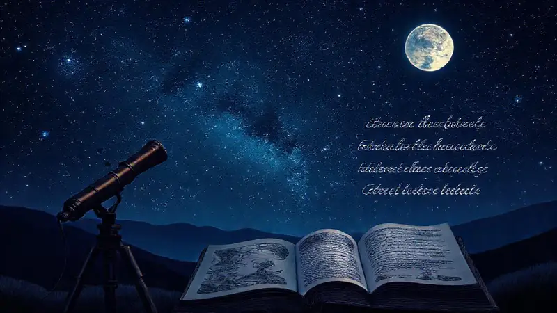 Cielo estrellado y literatura en armonía