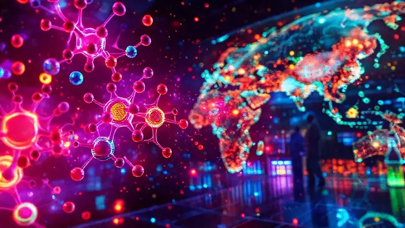 Colaboración científica en un entorno futurista