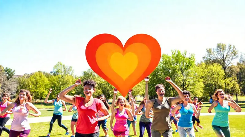 Gente diversa haciendo ejercicio en un parque