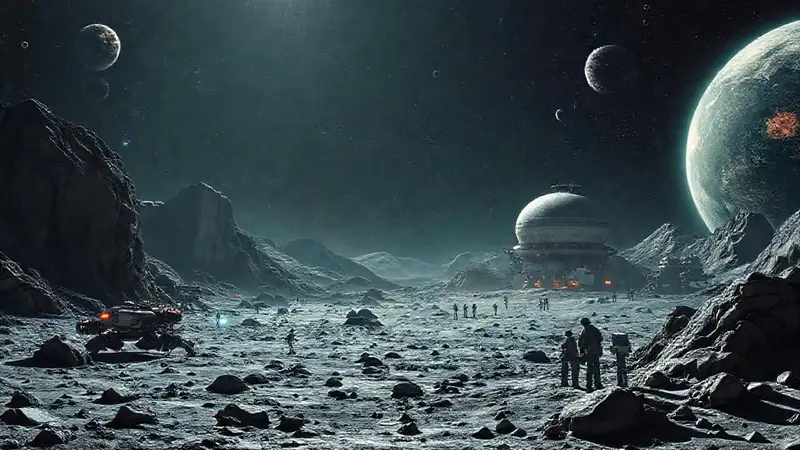 Exploración lunar con tecnología avanzada y esperanza