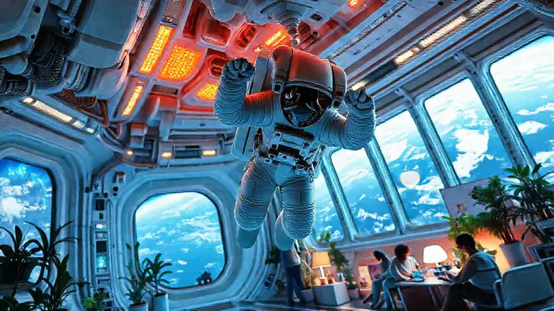 Astronautas en hábitat espacial fomentan bienestar