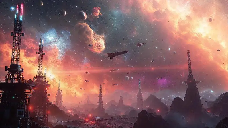 Red de comunicación intergaláctica con alienígenas