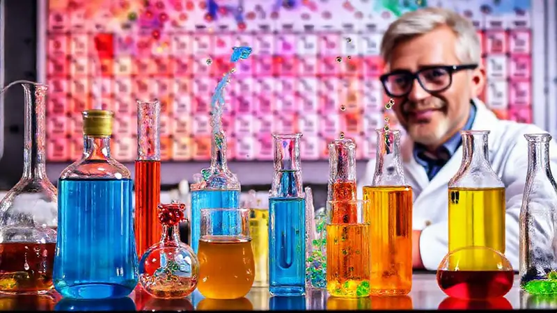 Compuestos coloridos y aprendizaje científico atractivo