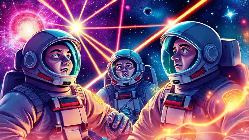 Astronautas enfrentan radiación en un laboratorio futurista
