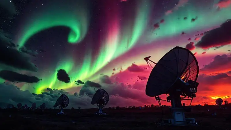 Tormenta solar altera señales y crea auroras