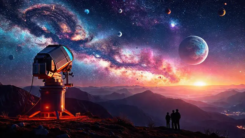 Telescopio futurista revela maravillas del universo