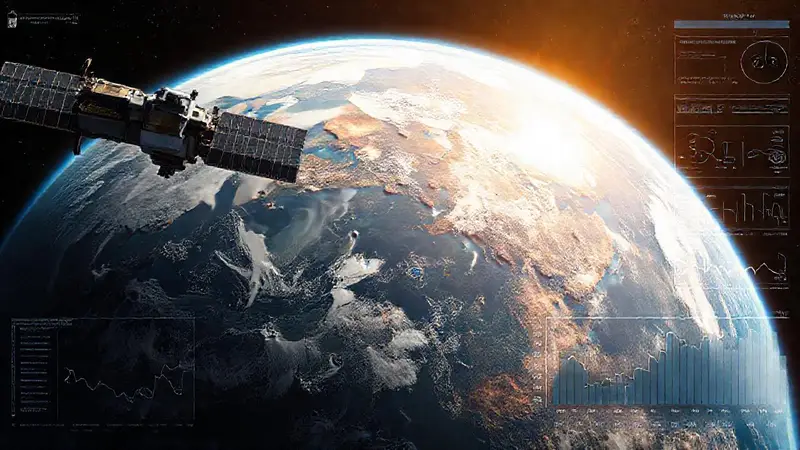 Satélite orbita, visualiza ecosistemas y clima