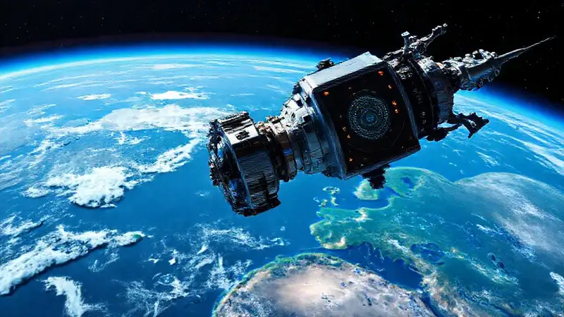 Satélite muestra la Tierra con datos visuales