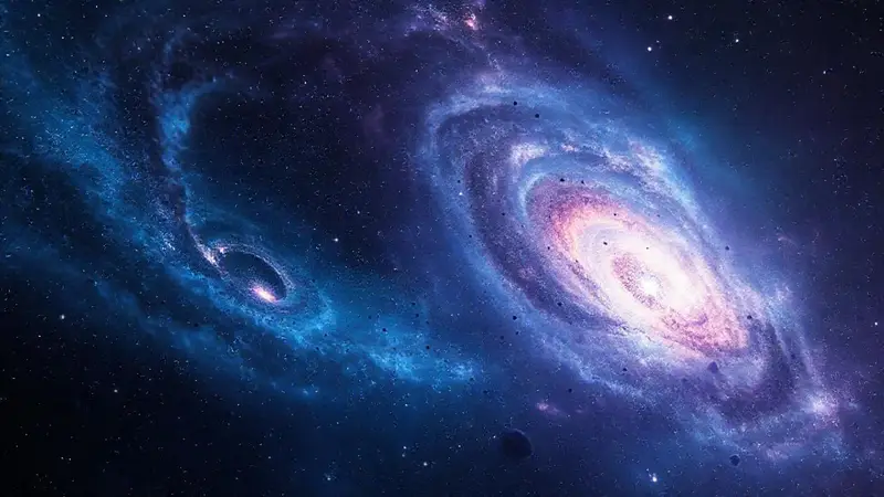Materias oscuras y galaxias en un vasto universo