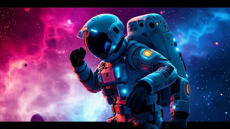 Traje espacial futurista para exploración profunda