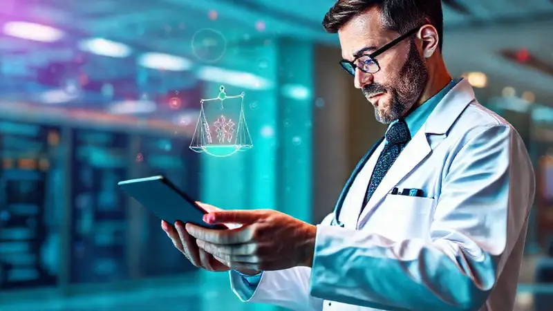 Médico utiliza tecnología digital para salud