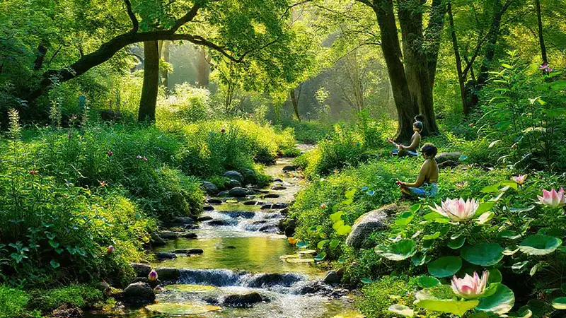 Paisaje sereno que invita a la tranquilidad