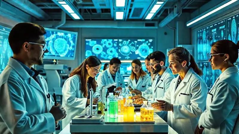 Investigadores en laboratorio futurista buscan detectar cáncer
