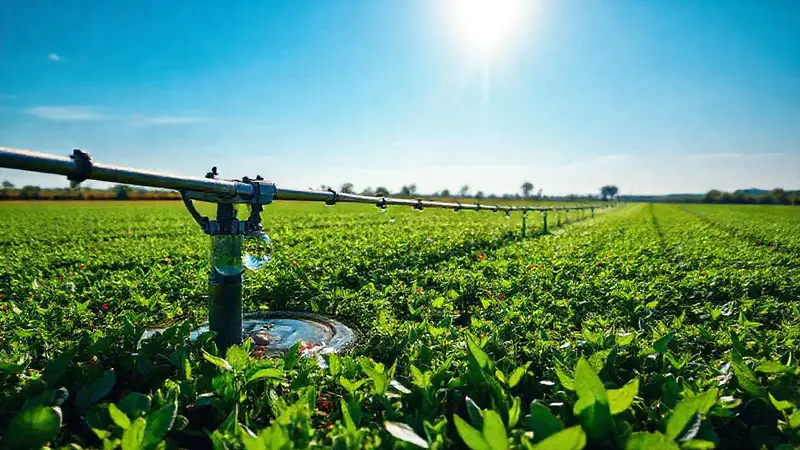 Innovador sistema de riego en campo sostenible