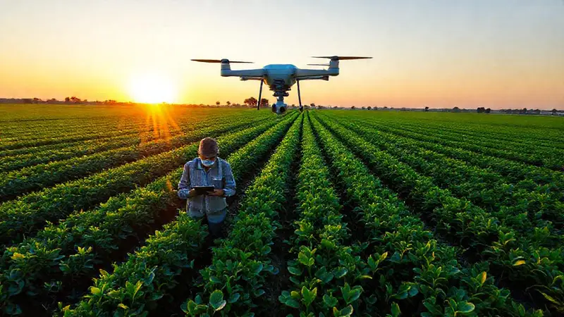 Agricultura de precisión en un paisaje rural