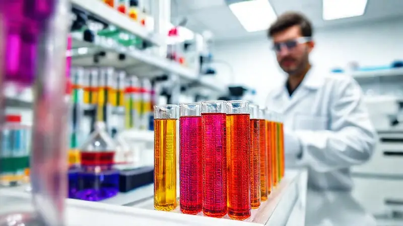 Laboratorio analítico con equipos de cromatografía