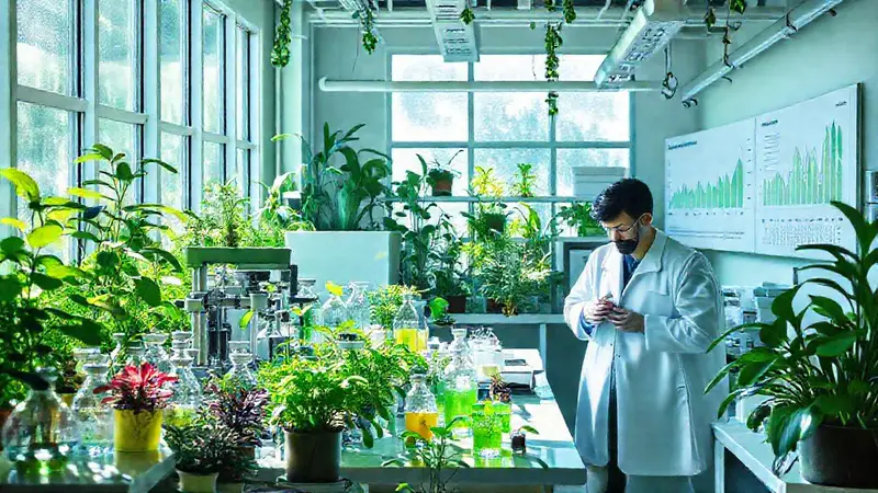 Laboratorio de química verde con innovación sostenible