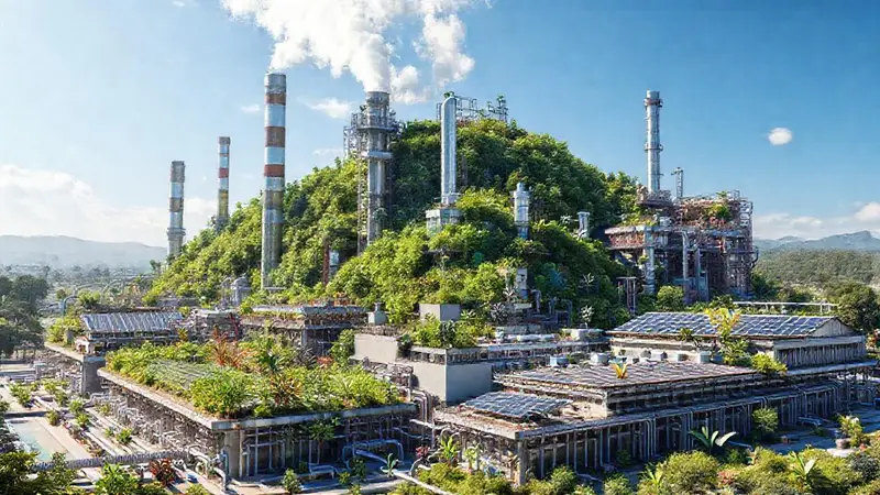 Plantas químicas sostenibles conviven con la naturaleza