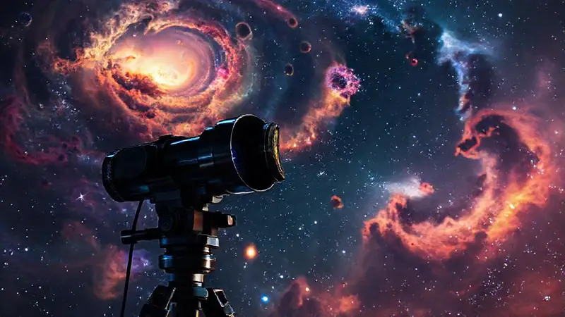 Telescopio observa majestuoso cosmos y galaxias