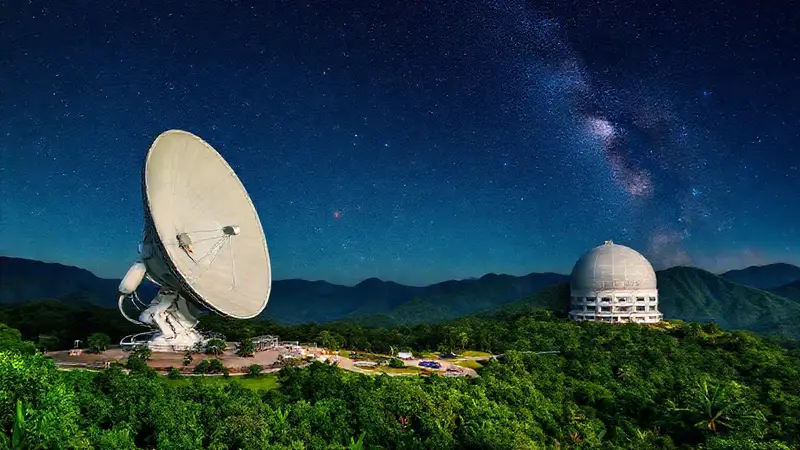 Observatorio Arecibo: tecnología en un paisaje estelar